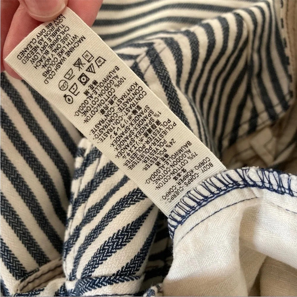 free people frankie high waist striped pants xs - Picture 7 of 12